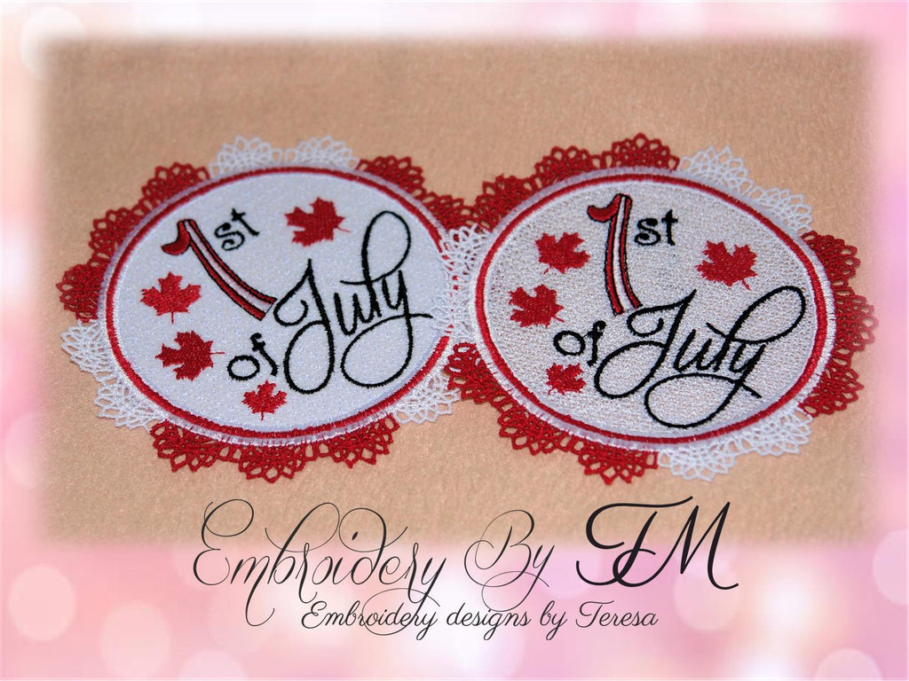 1st of July coasters / two sizes and two variations