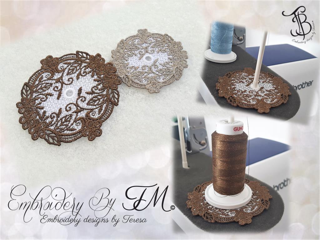 Spool Pin Doily  No.2 / 4x4 hoop/ two sizes