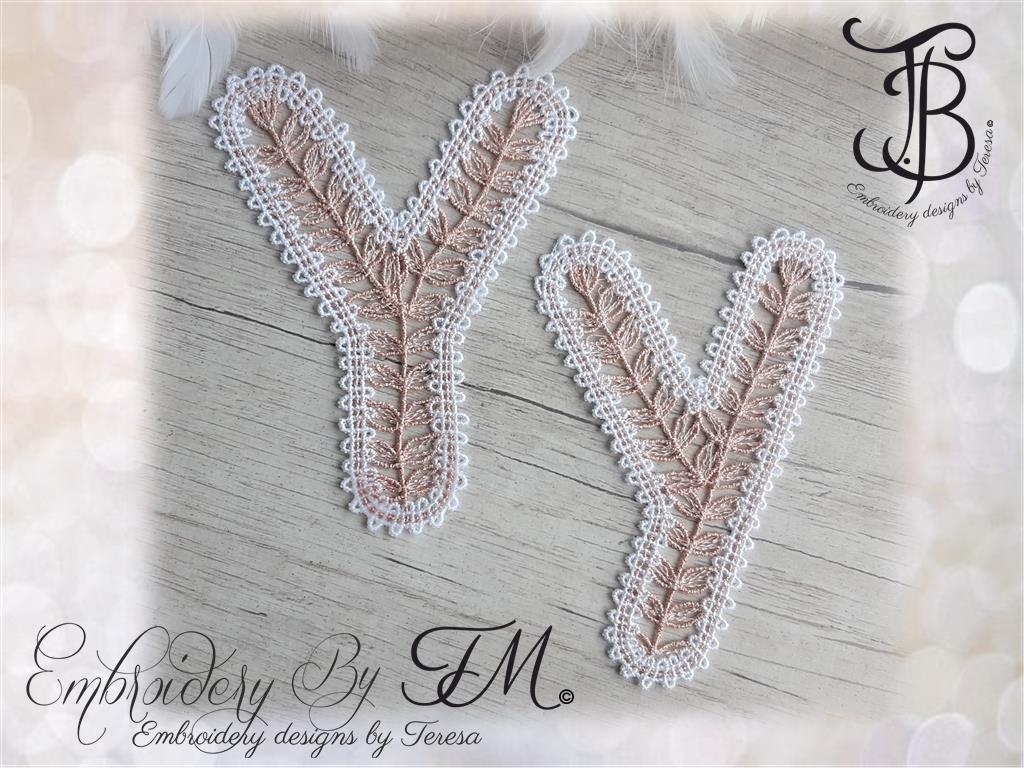 "Yy" bobbin lace - FSL/4x4 hoop